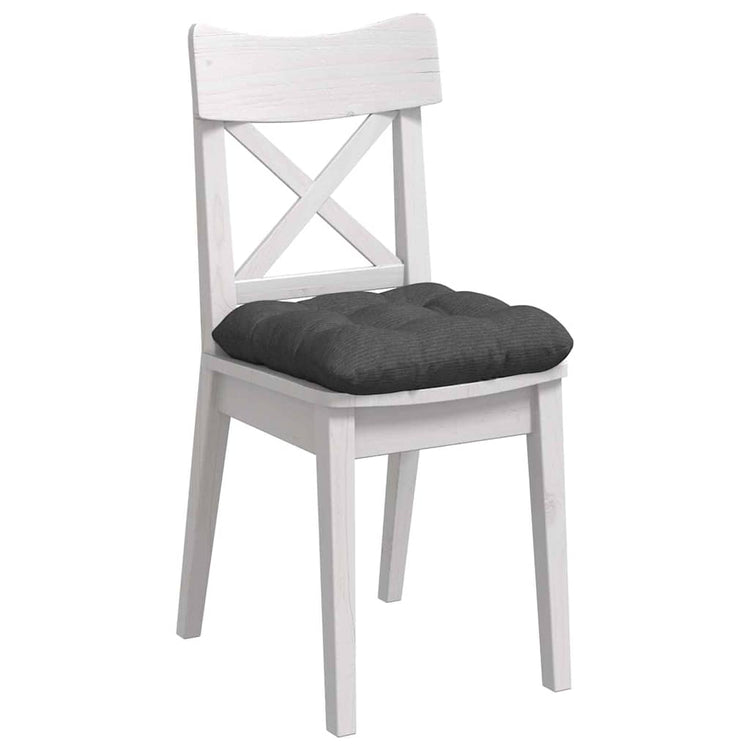 Vidaxx Sitzkissen 4 Stück dunkelgrau 45 x 45 cm Baumwollstoff