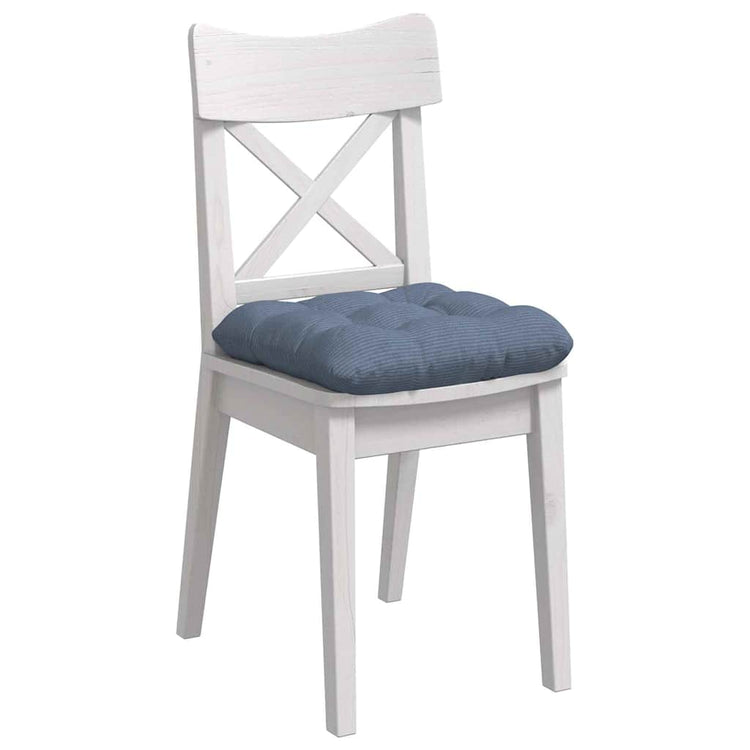 VidaXL Sitzkissen 4 Stück blau 45 x 45 cm Baumwollstoff
