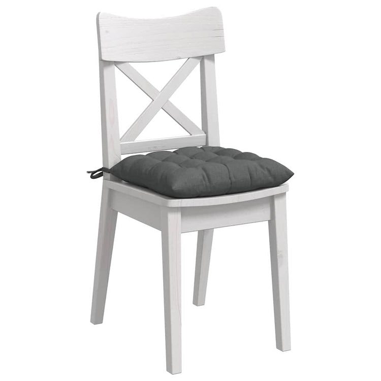 VidaXL Sitzkissen 4 Stück dunkelgrau 40 x 40 x 6 cm Stoff
