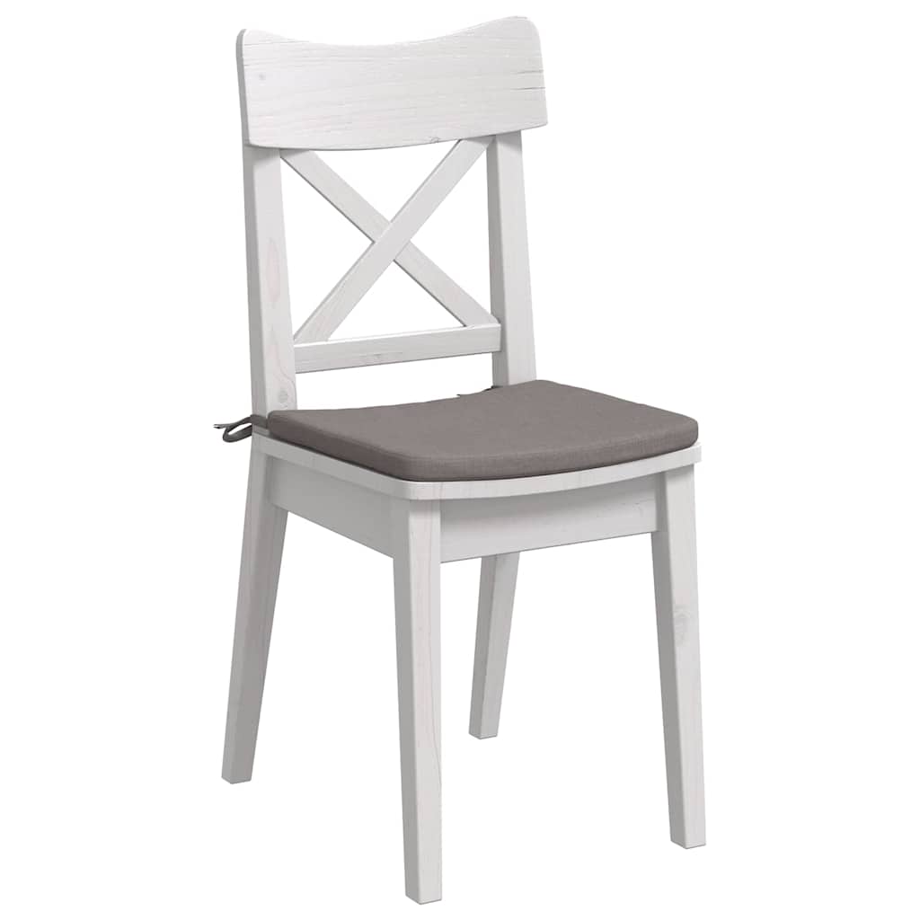 VidaXL Sitzkissen 4 Stück Taupe 40 x 40 x 3 cm Stoff