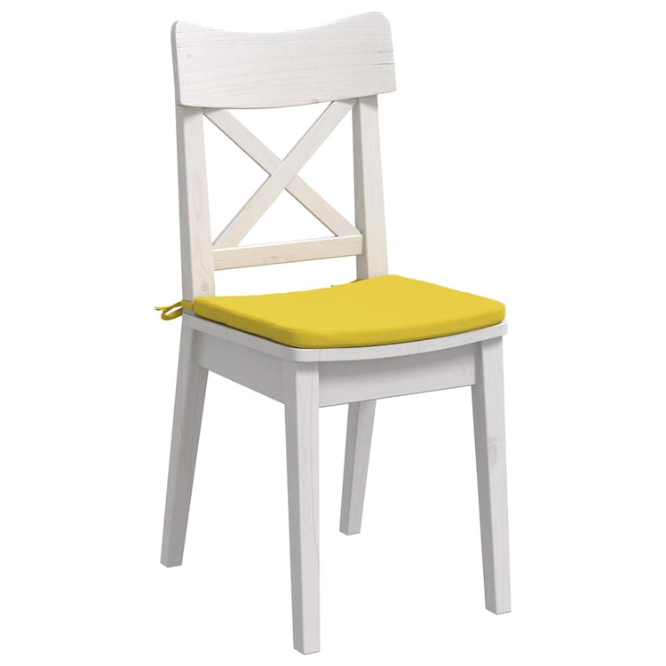 VidaXL Sitzkissen 4 Stück hellgelb 40 x 40 x 3 cm Stoff