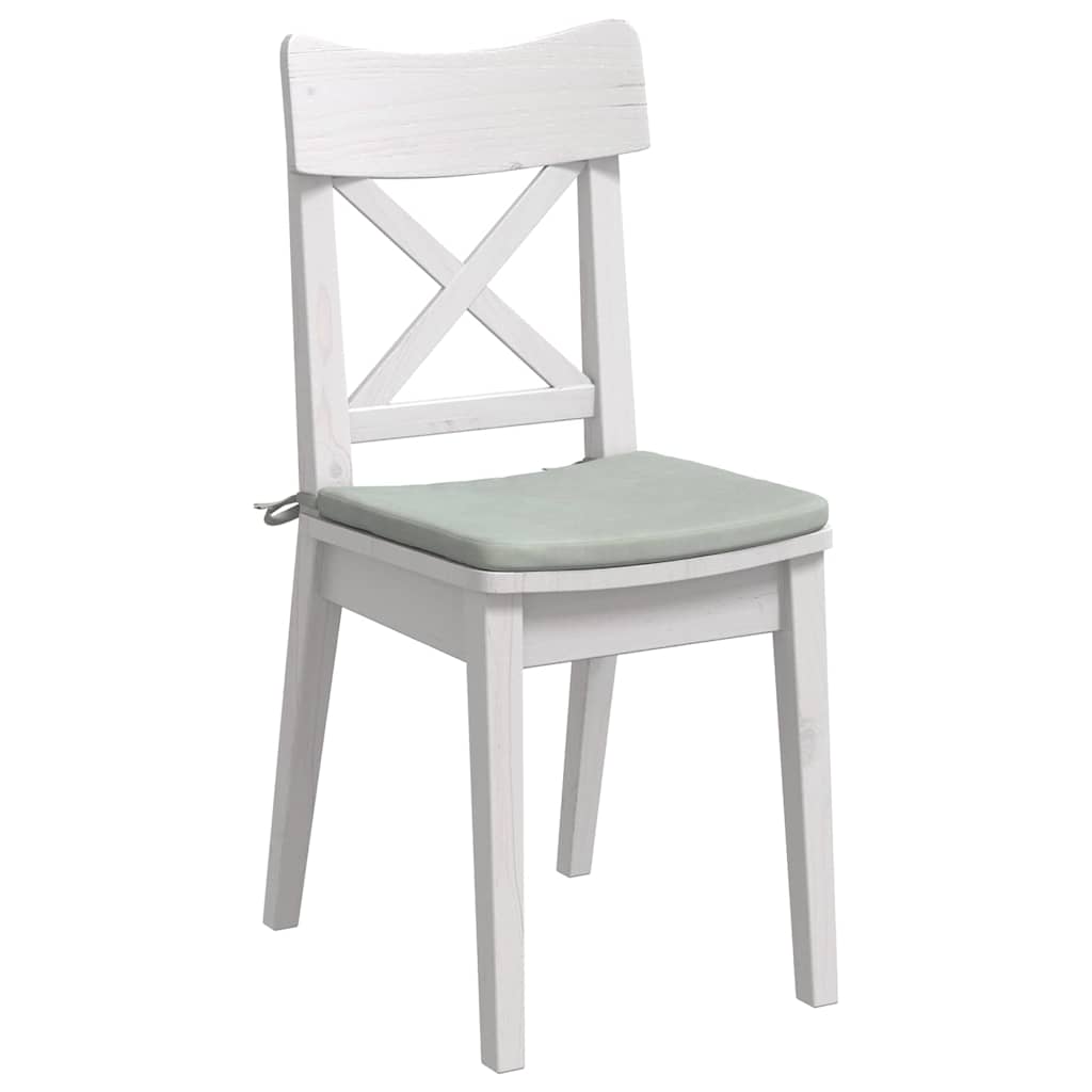 VidaXL Sitzkissen 4 Stück hellgrau 40 x 40 x 3 cm Samt