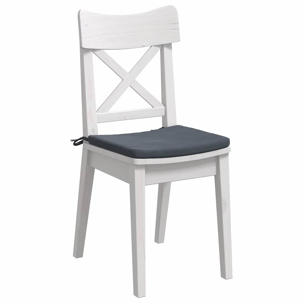 VidaXL Sitzkissen 4 Stück dunkelgrau 40 x 40 x 3 cm Samt