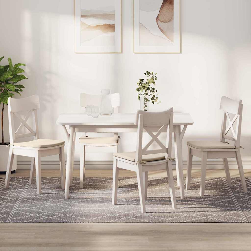 Vidaxx Sitzkissen 4 Stück beige 40 x 40 x 3 cm Mikrofaserstoff