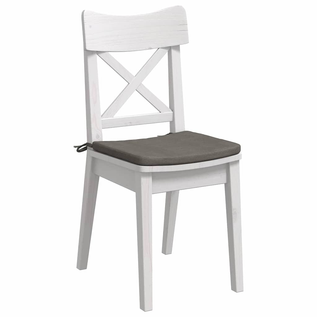 Vidaxx Sitzkissen 4 Stück hellgrau 40 x 40 x 3 cm Baumwollstoff