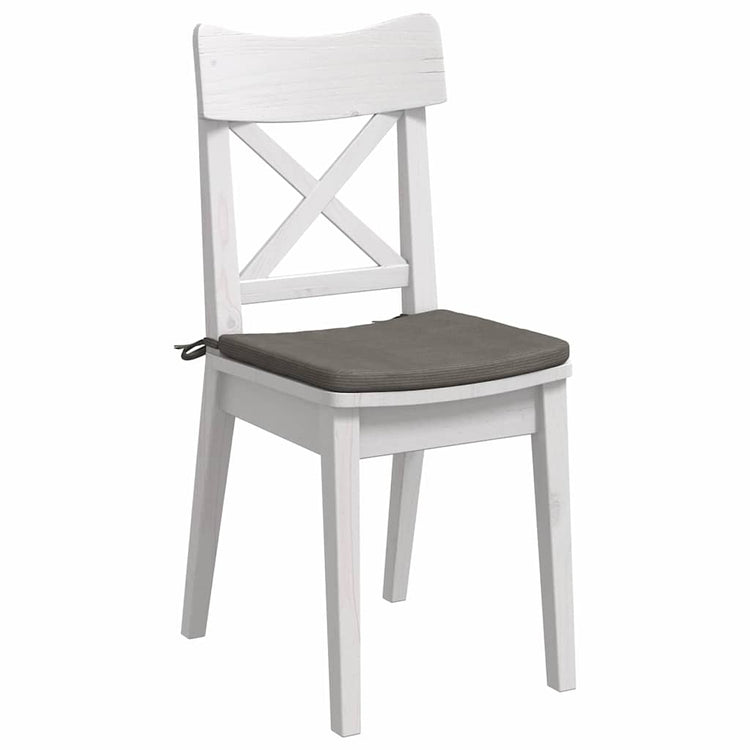 Vidaxx Sitzkissen 4 Stück hellgrau 40 x 40 x 3 cm Baumwollstoff