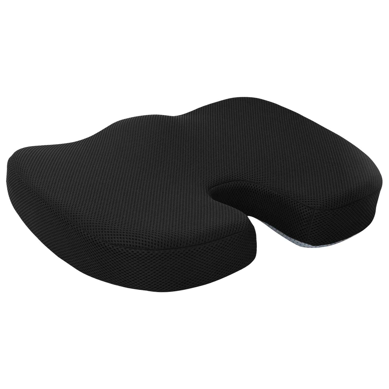 Vidaxx Sitzkissen mit Kissen schwarz 47 x 36,5 x 8 cm mit Netzstoff