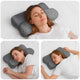 Vidaxx Nackenkissen mit Kissen grau 58 x 36 x 13 cm Polyester