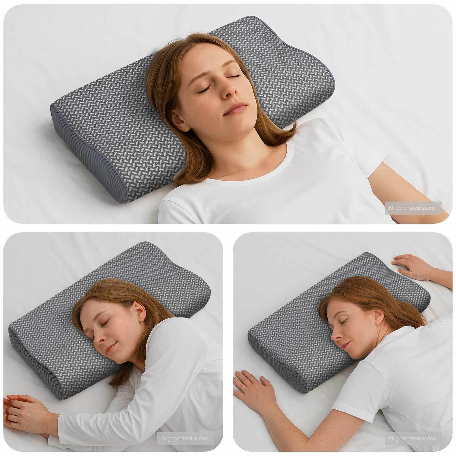 VidaXL Kissen mit Kissen grau 60 x 34 x 11 cm Polyester