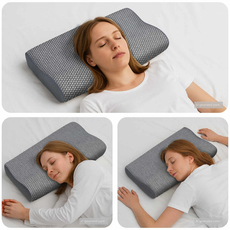 VidaXL Kissen mit Kissen grau 60 x 34 x 11 cm Polyester