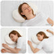 VidaXL Nackenkissen mit Kissen weiß 53 x 35 x 11 cm Polyester