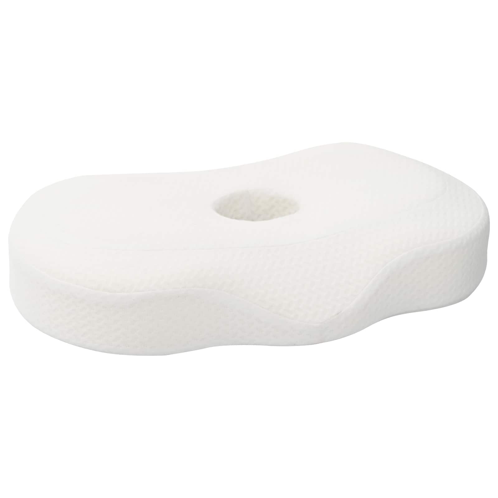 VidaXL Nackenkissen mit Kissen weiß 53 x 35 x 11 cm Polyester