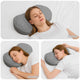 Vidaxx Nackenkissen mit Kissen grau 53 x 34,5 x 10,5 cm Polyester