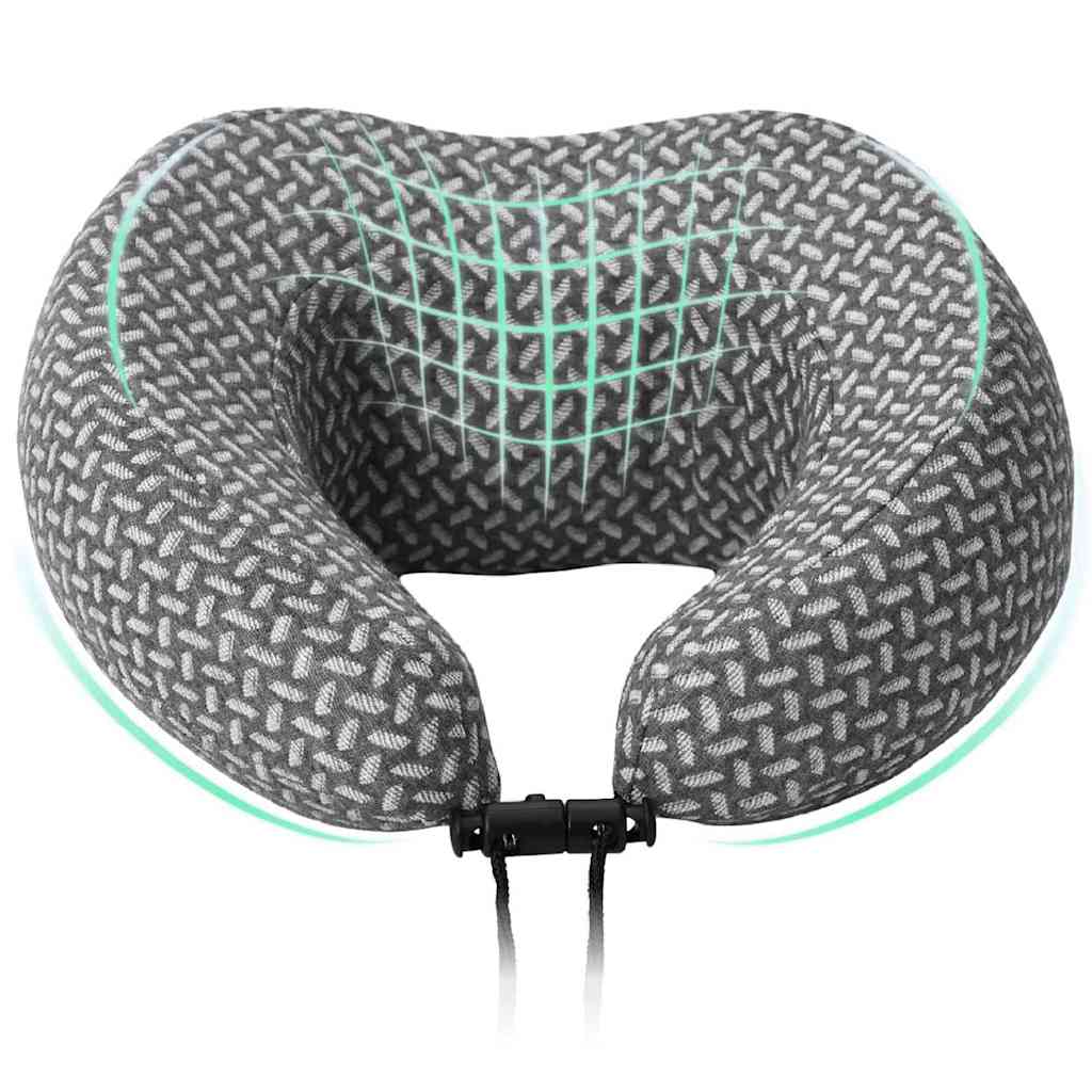 Vidaxx Reisekissen für den Nacken grau 30 x 28 x 14 cm Polyester