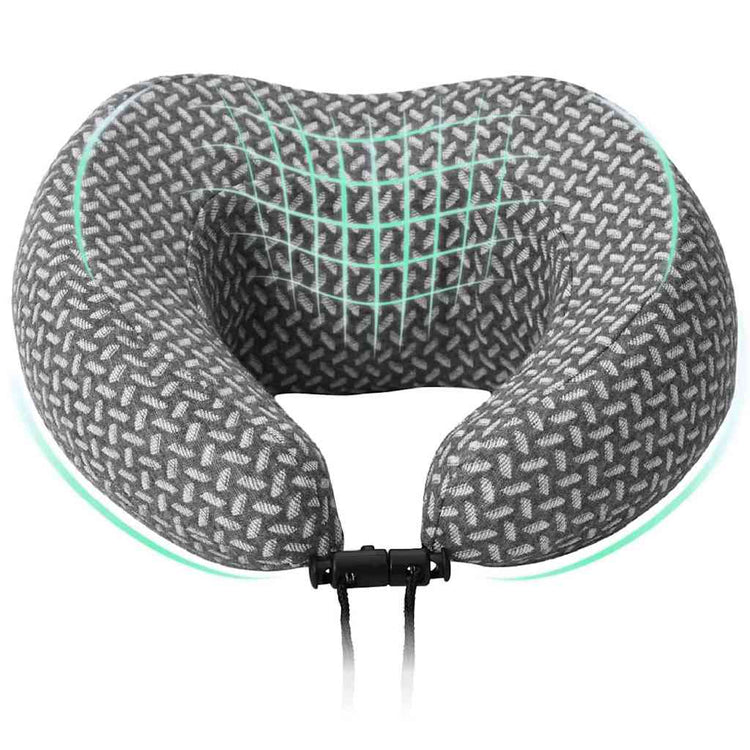 Vidaxx Reisekissen für den Nacken grau 30 x 28 x 14 cm Polyester