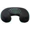 Vidaxx Reisekissen für den Nacken mit Kissen schwarz 27 x 27 x 8 cm Samt