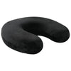 Vidaxx Reisekissen für den Nacken mit Kissen schwarz 27 x 27 x 8 cm Samt
