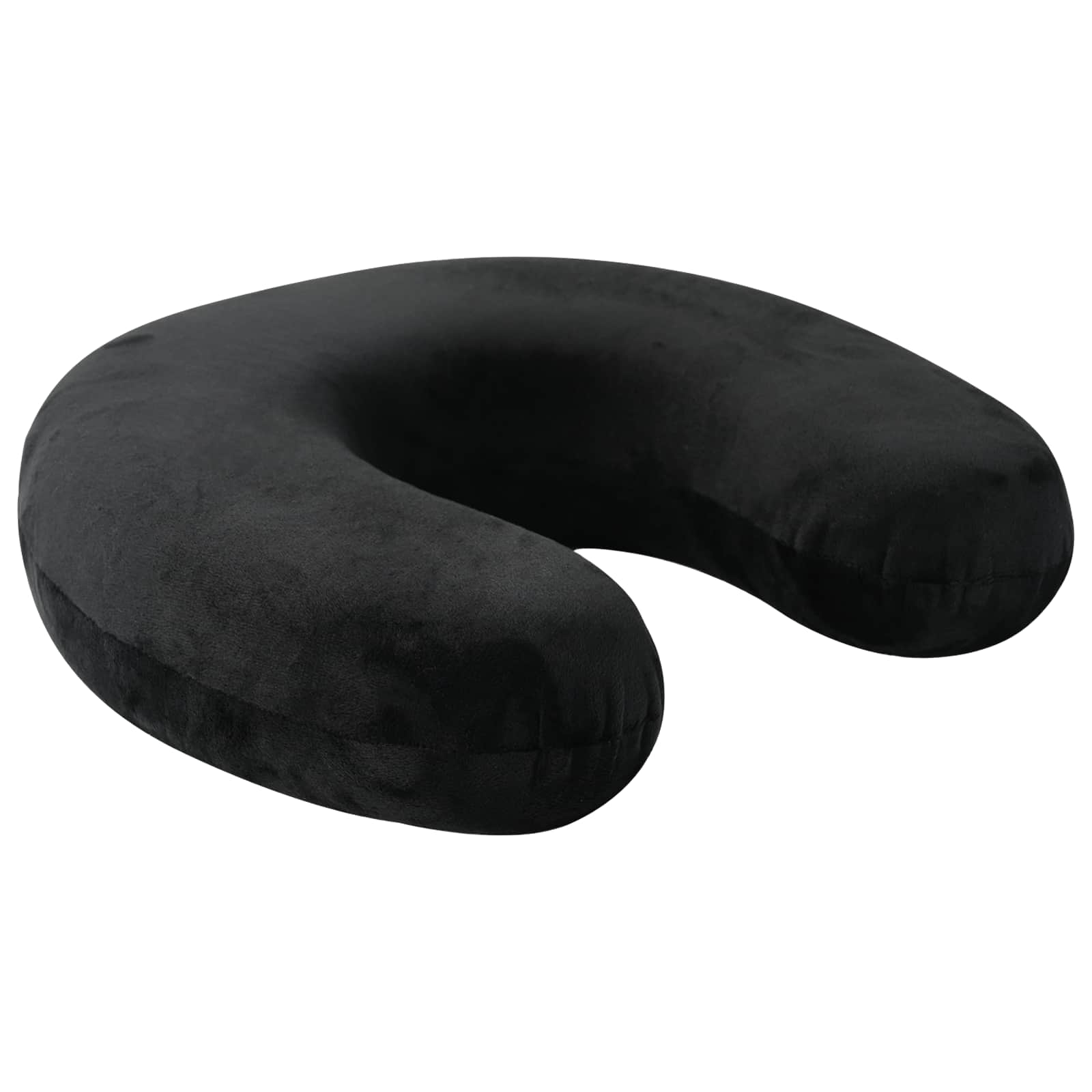 Vidaxx Reisekissen für den Nacken mit Kissen schwarz 27 x 27 x 8 cm Samt