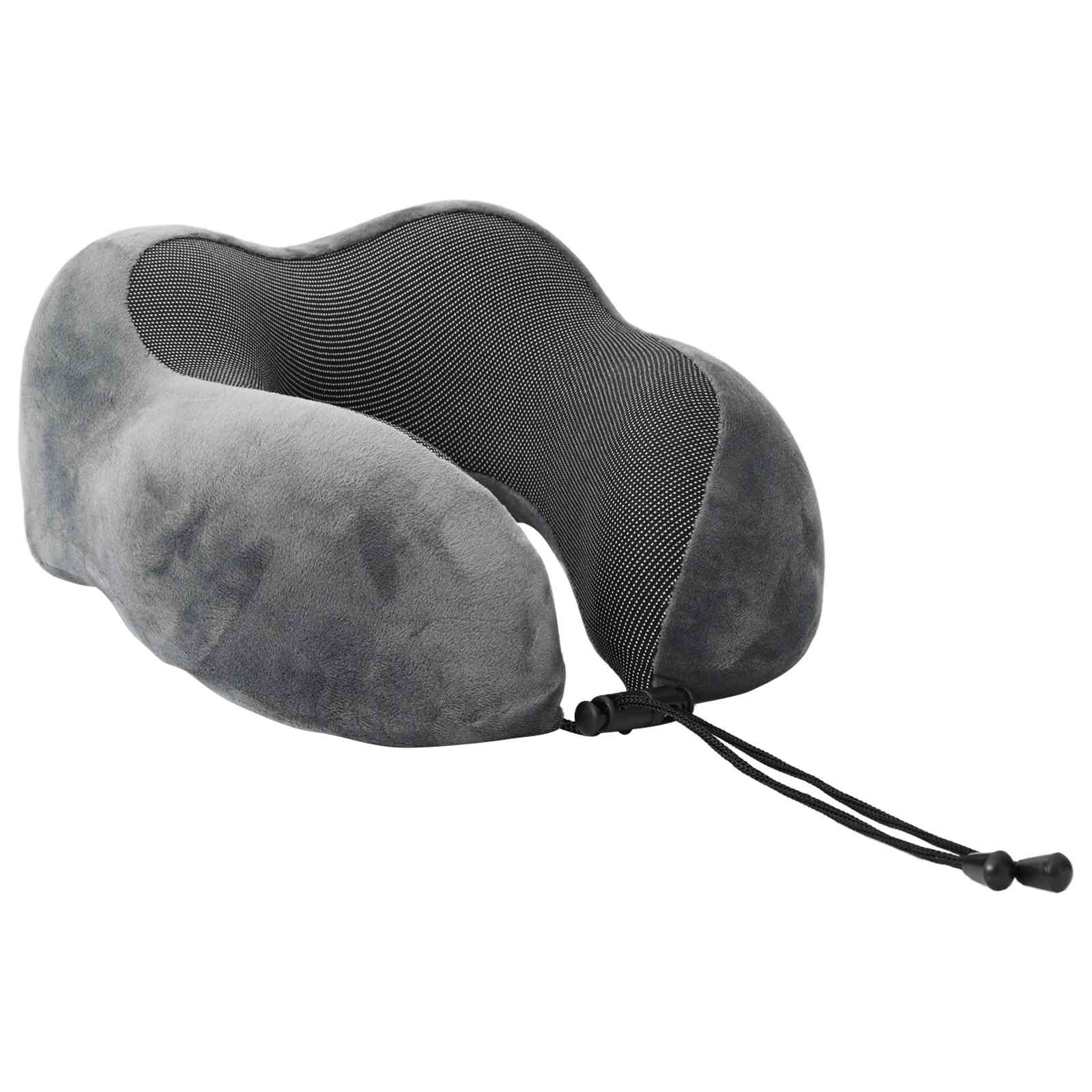 Vidaxx Reisekissen für den Nacken mit Kissen grau 27 x 26 x 14 cm Samt