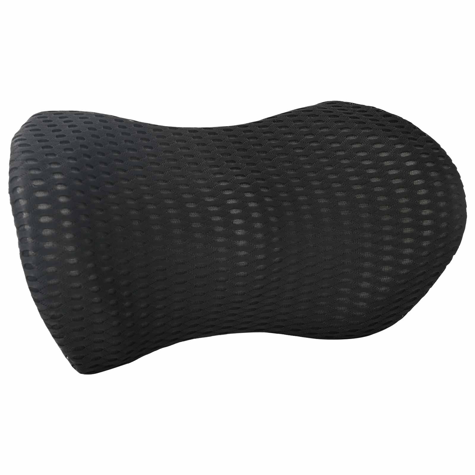 VidaXL Rückenkissen mit Kissen Schwarz 46 x 24 x 11 cm 4D Mesh