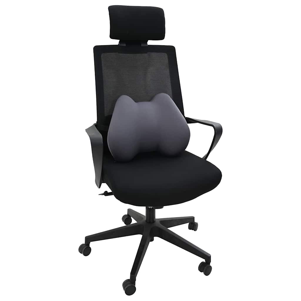Vidaxx Rückenkissen mit Kissen grau 40 x 32 x 14 cm Polyester