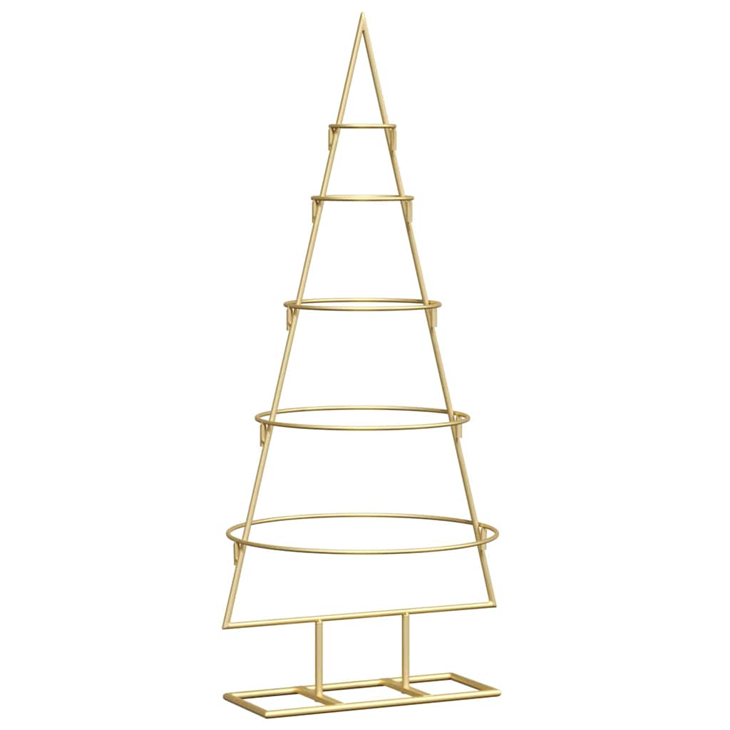Vidaxx Metall-Weihnachtsbaum mit Standard-Gold 90 cm pulverbeschichtetem Stahl