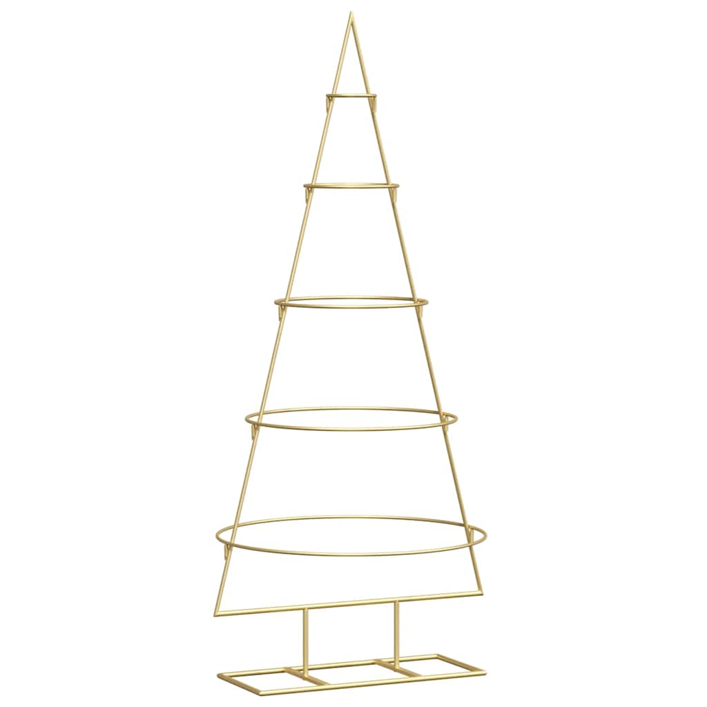 Vidaxx Metall Weihnachtsbaum Gold 124,5 cm pulverbeschichteter Stahl