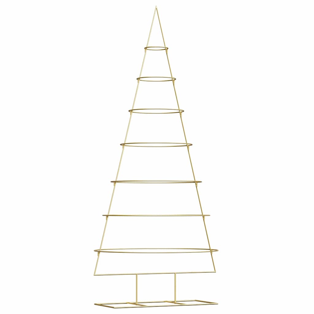 Vidaxx Metall-Weihnachtsbaum mit Standard-Gold 209 cm pulverbeschichtetem Stahl
