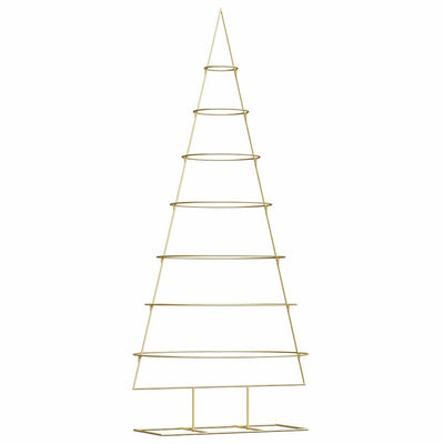 Vidaxx Metall-Weihnachtsbaum mit Standard-Gold 209 cm pulverbeschichtetem Stahl