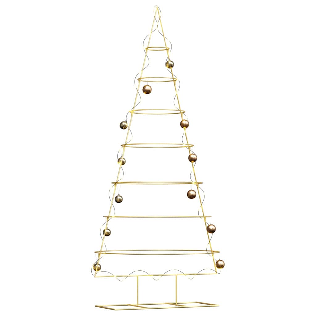 Vidaxx Metall-Weihnachtsbaum mit Standard-Gold 209 cm pulverbeschichtetem Stahl
