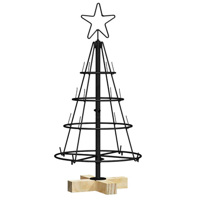Vidaxl-Weihnachtskegelbaum mit standardmäßigem schwarzem 60-cm-Stahl