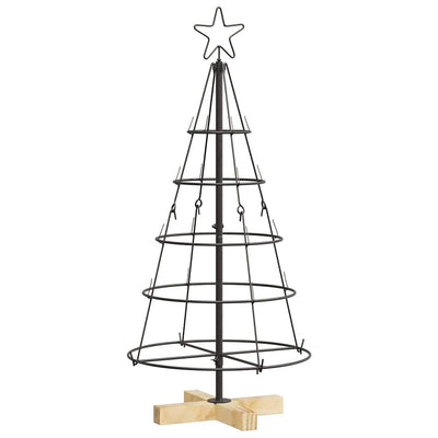 VidaXL Weihnachtskegelbaum mit standardmäßigem schwarzem 90-cm-Stahl