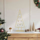 VidaXL Metall-Weihnachtsbaum mit standardmäßigem goldfarbenem 60 cm pulverbeschichtetem Stahl