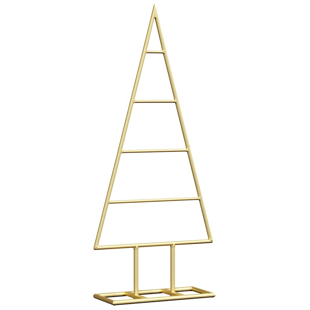 VidaXL Metall-Weihnachtsbaum mit standardmäßigem goldfarbenem 60 cm pulverbeschichtetem Stahl