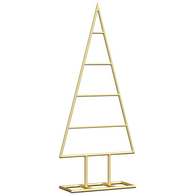 VidaXL Metall-Weihnachtsbaum mit standardmäßigem goldfarbenem 60 cm pulverbeschichtetem Stahl