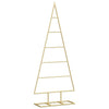 Vidaxx Metall-Weihnachtsbaum mit Standard-Gold 90 cm pulverbeschichtetem Stahl
