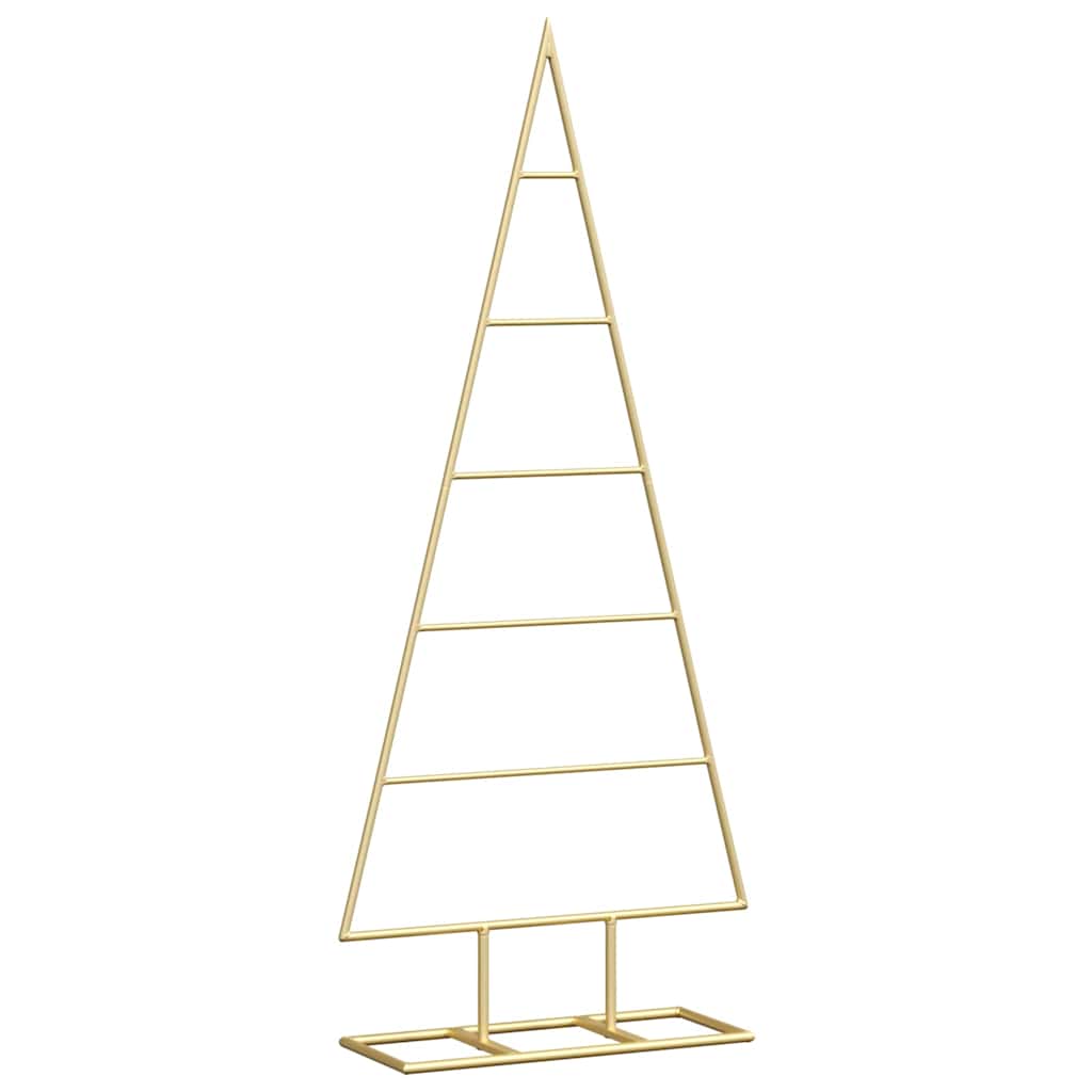 Vidaxx Metall-Weihnachtsbaum mit Standard-Gold 90 cm pulverbeschichtetem Stahl