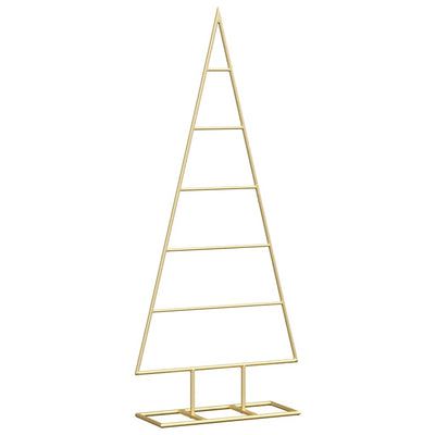 Vidaxx Metall-Weihnachtsbaum mit Standard-Gold 90 cm pulverbeschichtetem Stahl