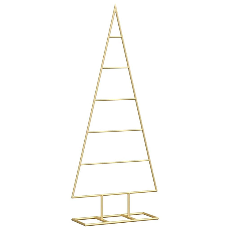 Vidaxx Metall-Weihnachtsbaum mit Standard-Gold 90 cm pulverbeschichtetem Stahl