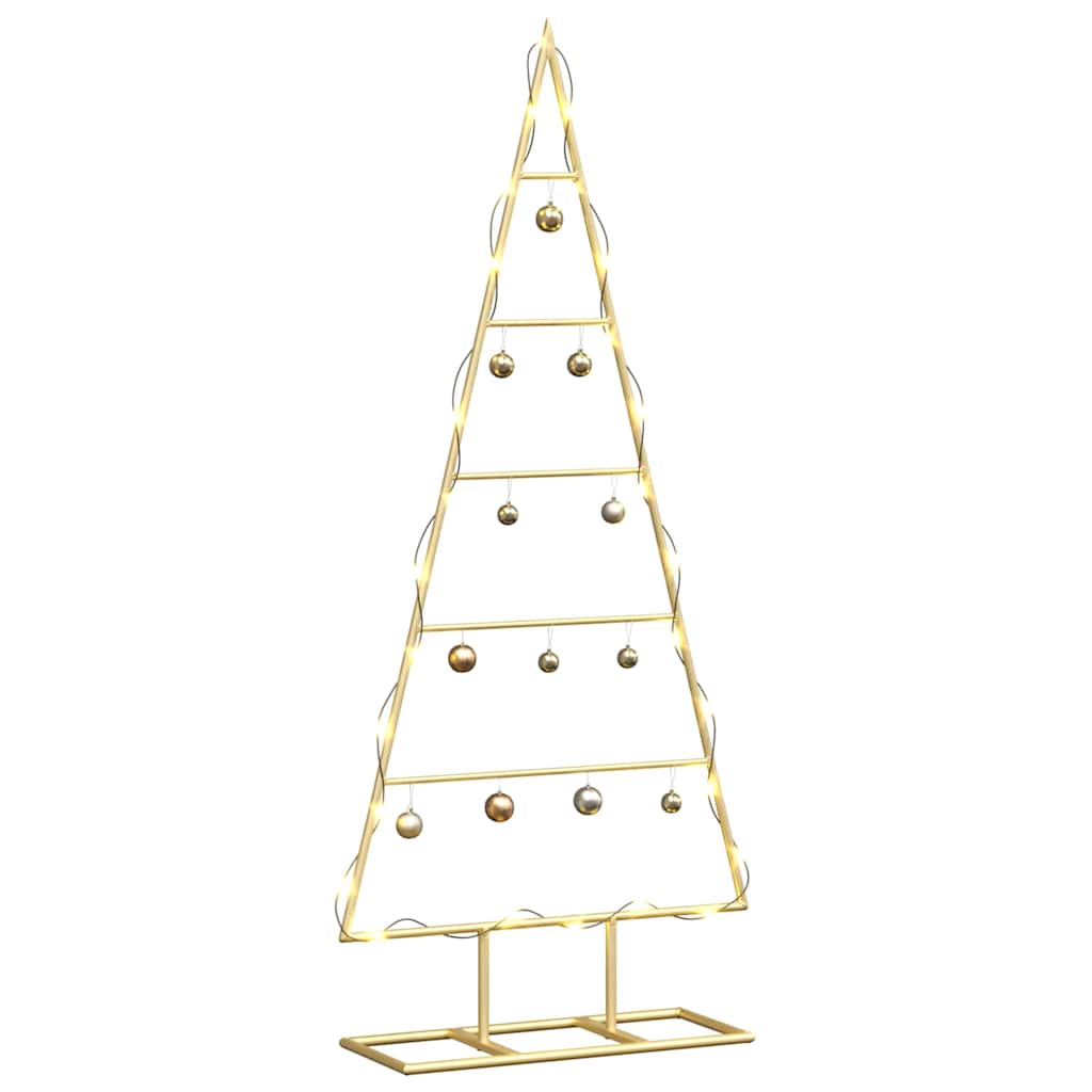 Vidaxx Metall-Weihnachtsbaum mit Standard-Gold 90 cm pulverbeschichtetem Stahl