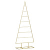 VidaXL Metall-Weihnachtsbaum mit standardmäßigem goldfarbenem 125 cm pulverbeschichtetem Stahl