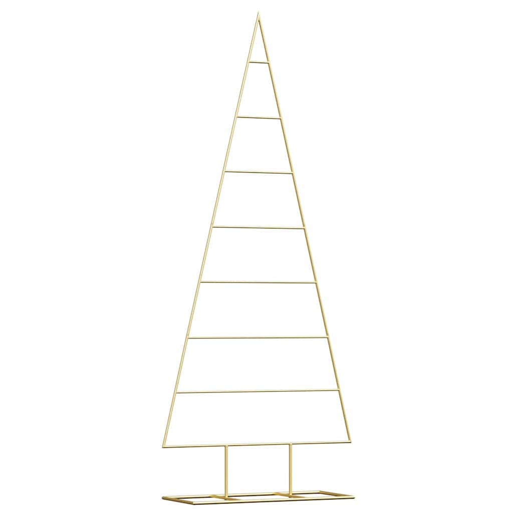 Vidaxx Metall-Weihnachtsbaum mit Standard-Gold 150 cm pulverbeschichtetem Stahl