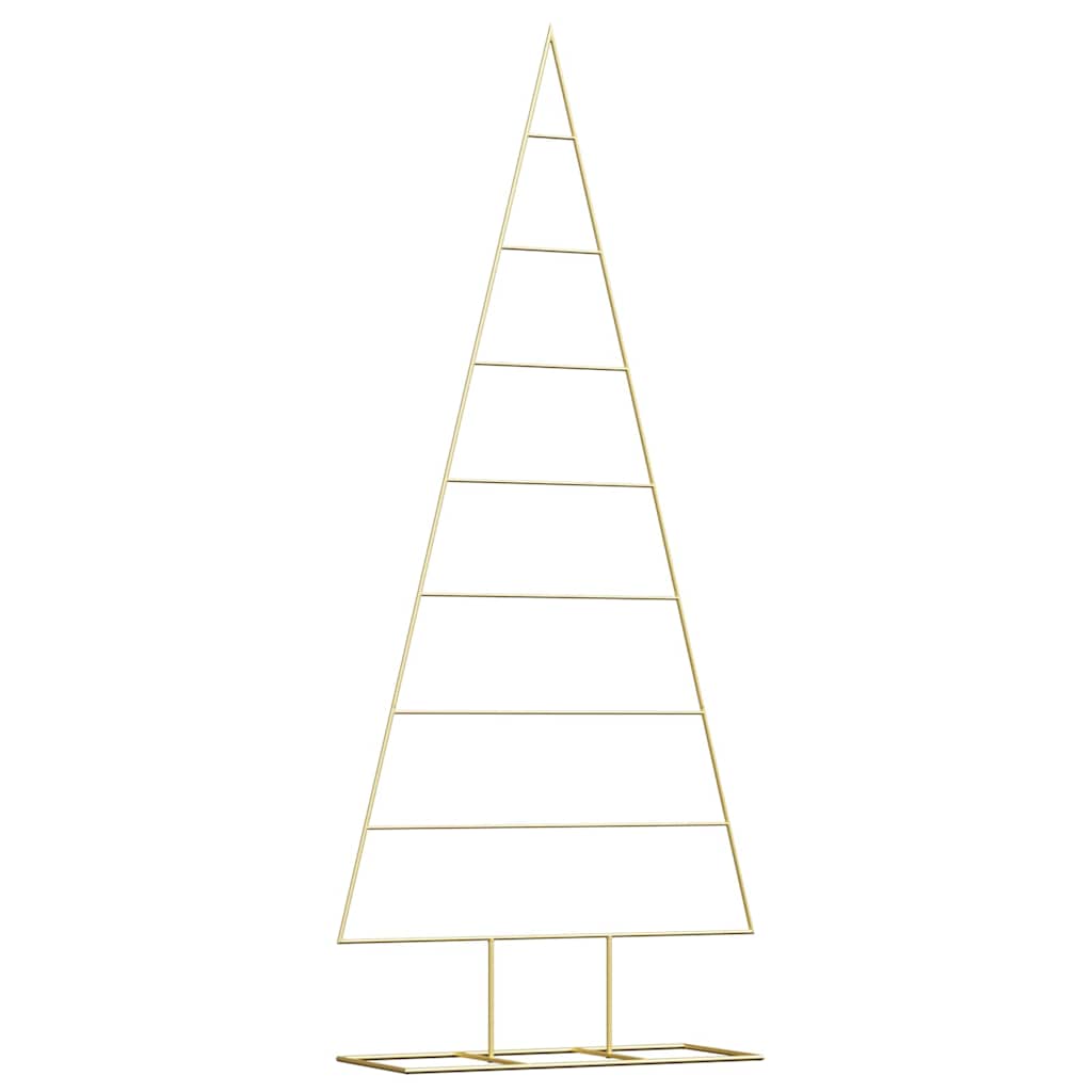 Vidaxx Metall-Weihnachtsbaum mit Standard-Gold 181 cm pulverbeschichtetem Stahl