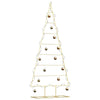 Vidaxx Metall-Weihnachtsbaum mit Standard-Gold 181 cm pulverbeschichtetem Stahl