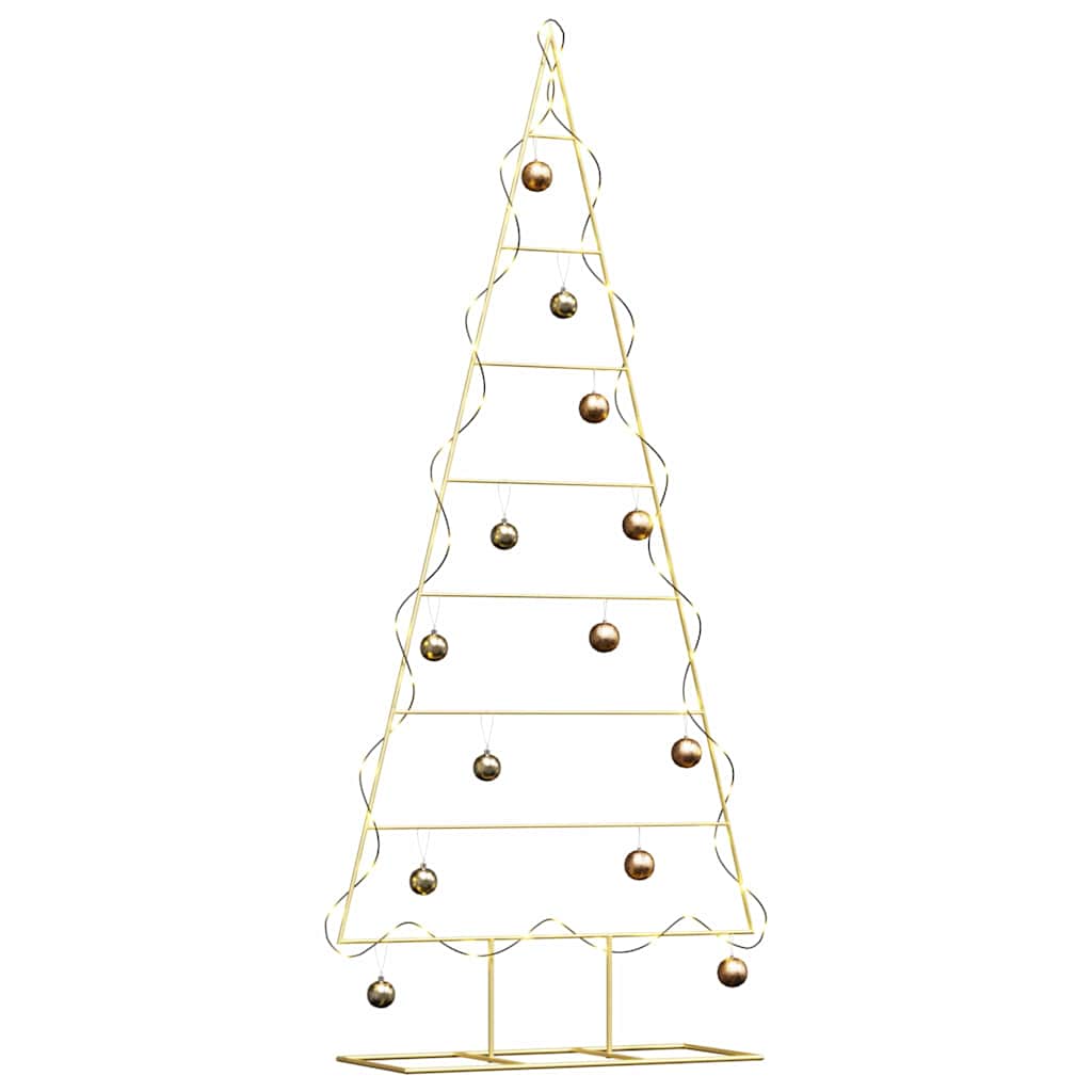 Vidaxx Metall-Weihnachtsbaum mit Standard-Gold 181 cm pulverbeschichtetem Stahl
