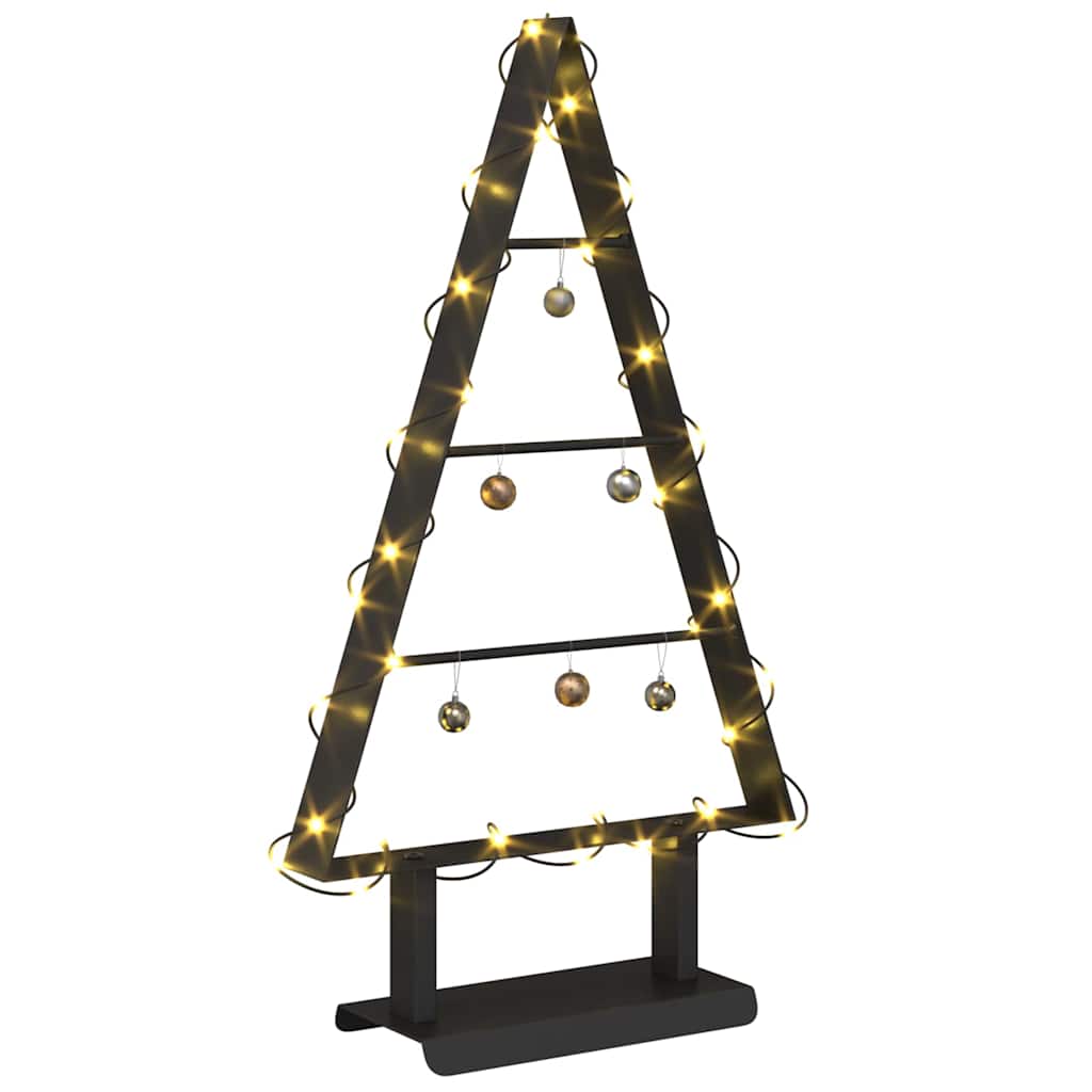 VidaXL Metall-Weihnachtsbaum mit standardmäßigem schwarzem 60-cm-Stahl