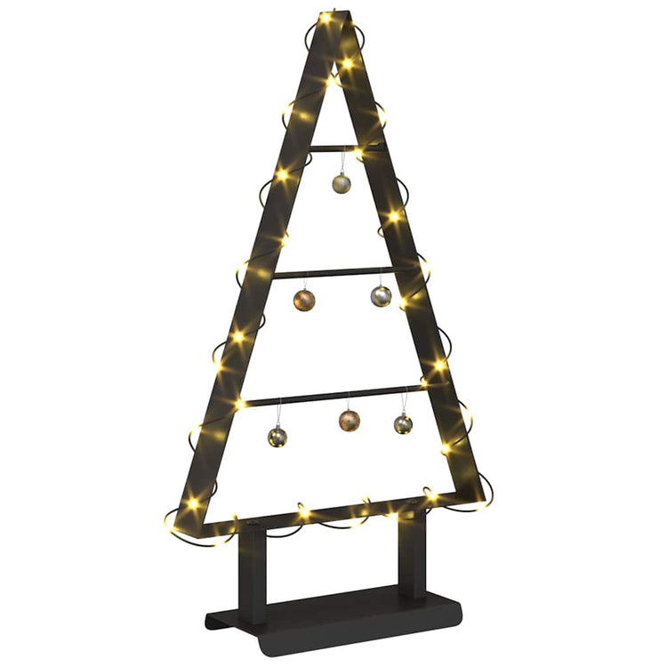 VidaXL Metall-Weihnachtsbaum mit standardmäßigem schwarzem 60-cm-Stahl