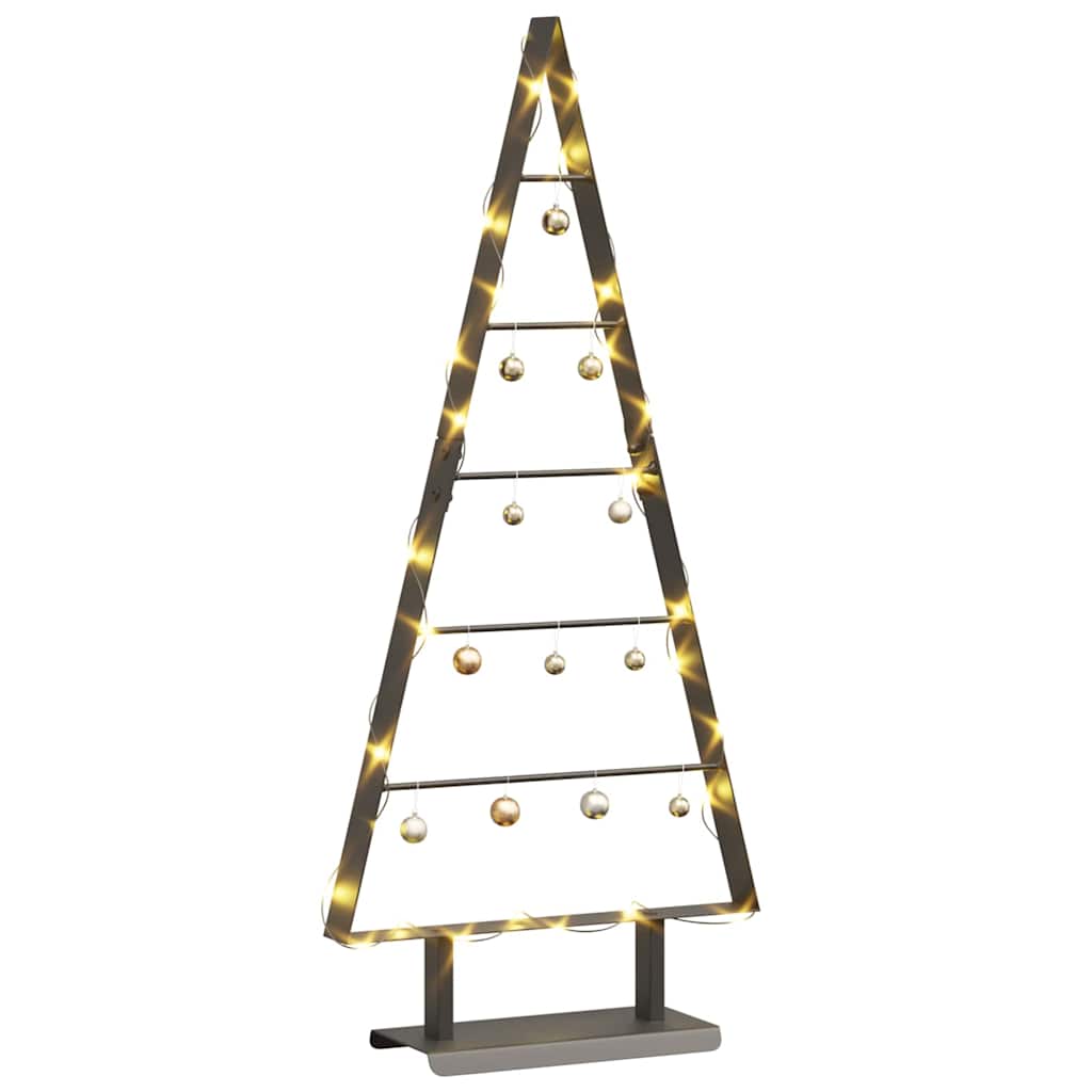 VidaXL-Metall-Weihnachtsbaum mit standardmäßigem schwarzem 90-cm-Stahl