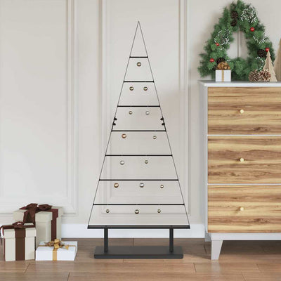 Vidaxx Metall-Weihnachtsbaum mit standardmäßigem schwarzem 125,5 cm Stahl
