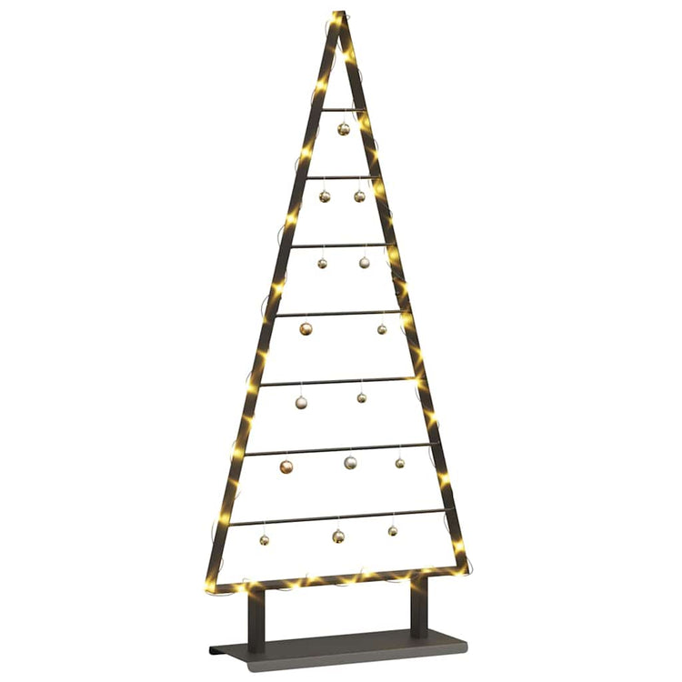 Vidaxx Metall-Weihnachtsbaum mit standardmäßigem schwarzem 125,5 cm Stahl